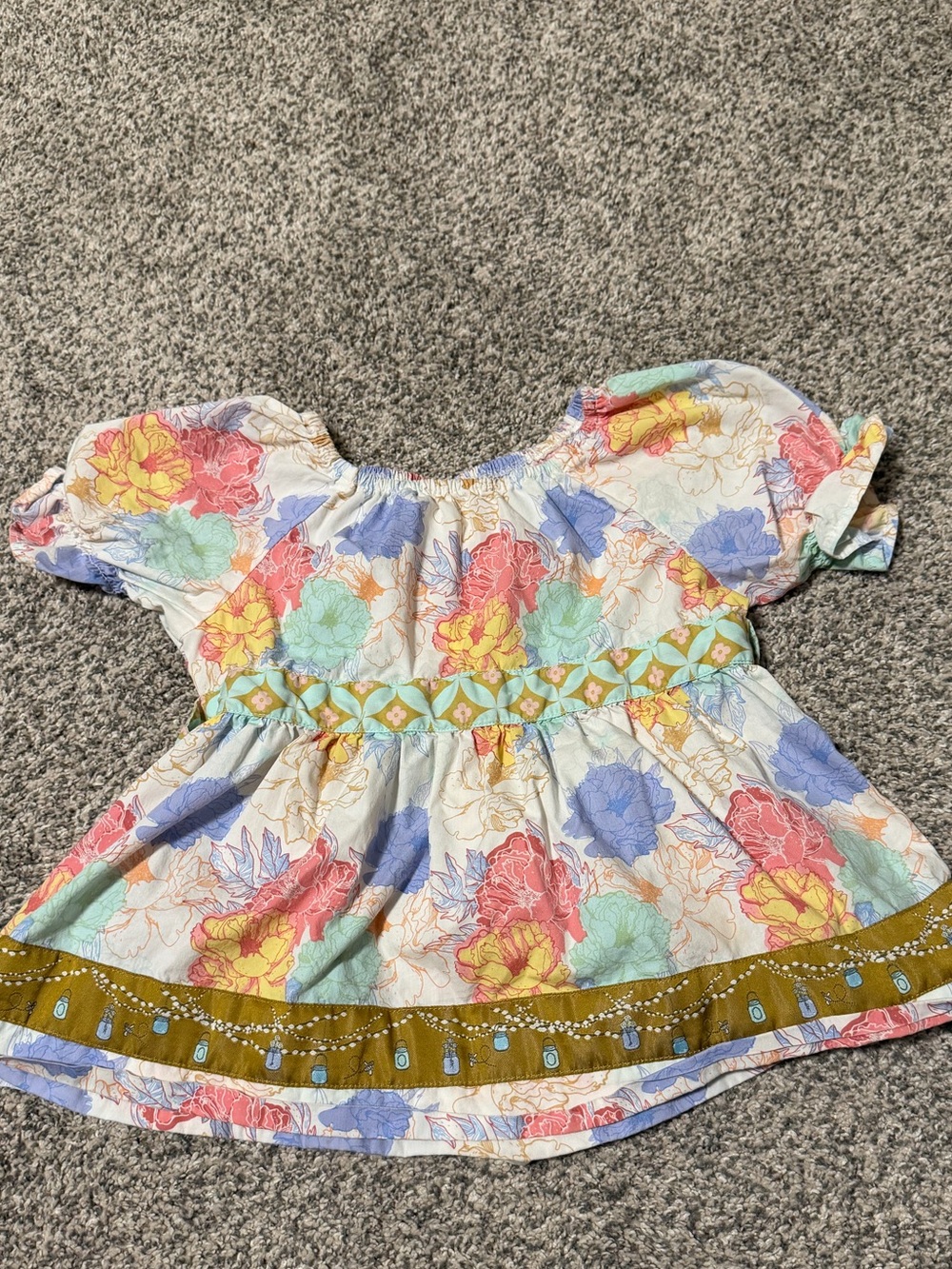 Matilda Jane Pastel Floral Blouse in Pink, Blue & Yellow